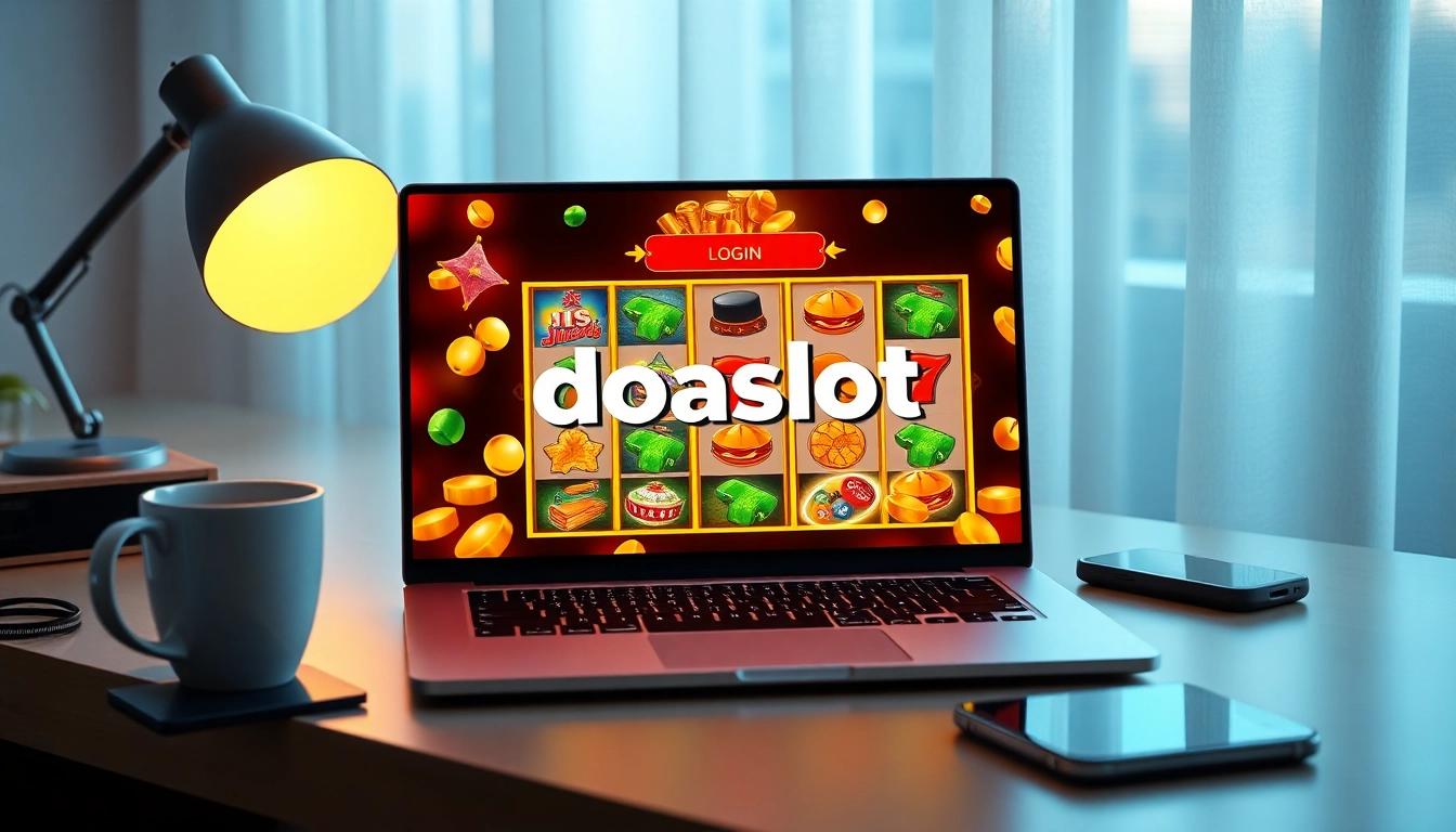 Dynamic gaming interface showcasing doaslot login for online slot enthusiasts.