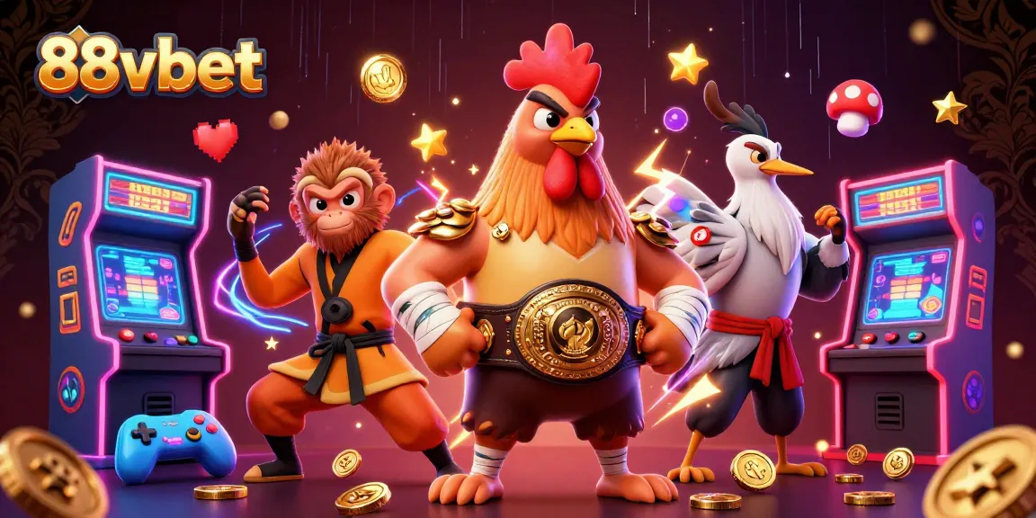 Experience thrilling gameplay with 88vbet, featuring colorful characters and dynamic casino elements.