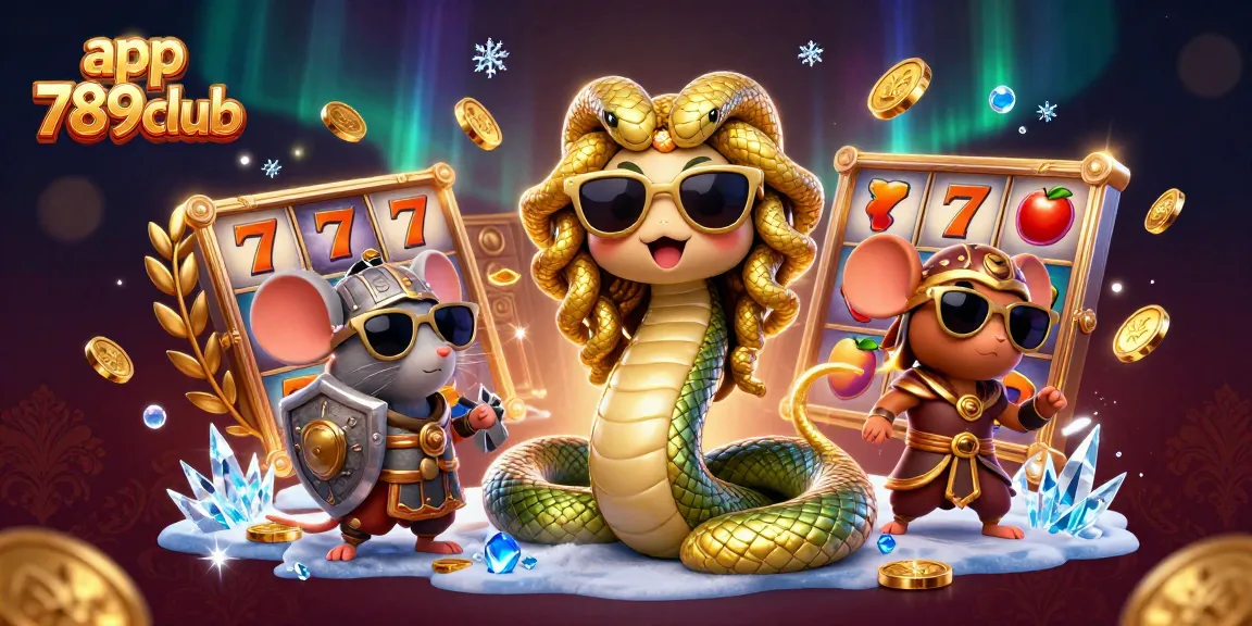 Spin the reels and win big with app 789club in this vibrant casino-themed illustration.