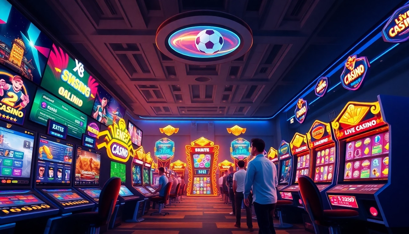 Exciting XX88 link showcasing vibrant gaming interfaces and enthusiastic players.