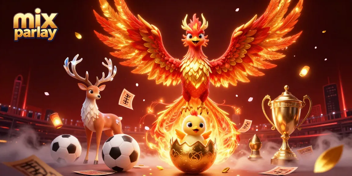 Experience mix parlay excitement with vibrant graphics of bets and sports elements highlighting a dynamic scene.