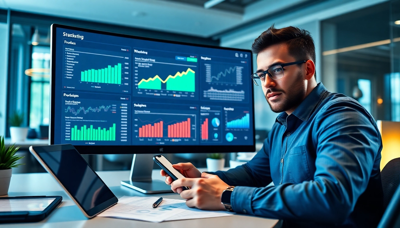 Analyse stratégique du marketing digital pour 79king hn dans un bureau moderne et professionnel.