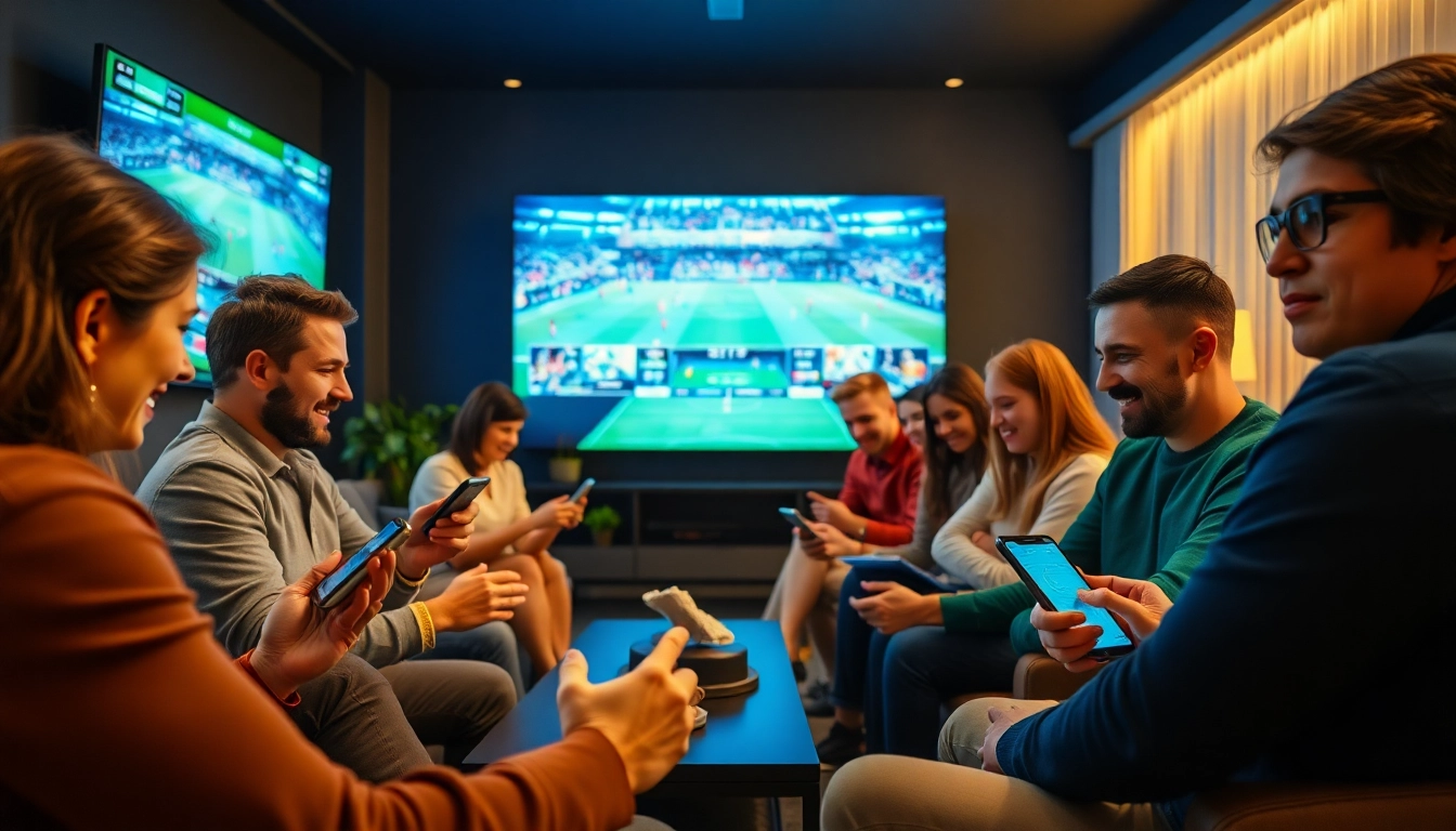 Experience online betting with diverse players engaged in exciting bets on sports.