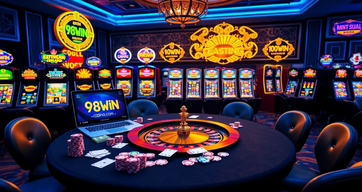 Experience thrilling gameplay at 98win com with colorful casino elements and engaging players.