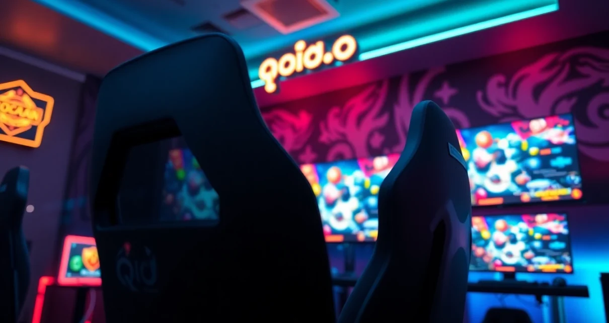 Rasakan keseruan bermain qqmacan game dengan setup gaming yang energik dan modern.