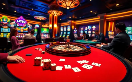 Experience high-stakes gameplay at mg188 with a luxurious casino ambiance featuring poker and roulette.