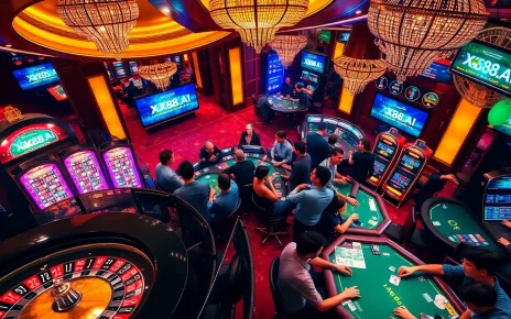 Players experiencing thrilling gameplay at XX88.AI's luxurious online casino.