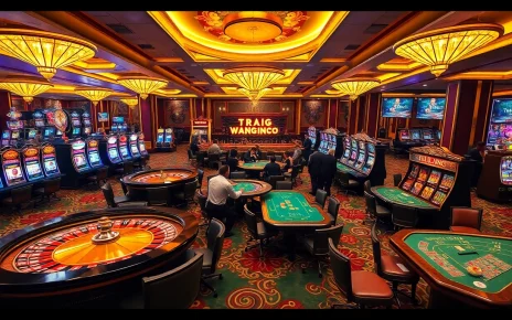 Players celebrating a big win at the trang chủ jbo casino, surrounded by thrilling gambling elements.
