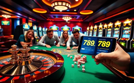 Engaged players enjoying the thrill of 789 win at a glamorous casino table.