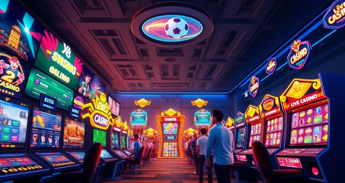 Exciting XX88 link showcasing vibrant gaming interfaces and enthusiastic players.