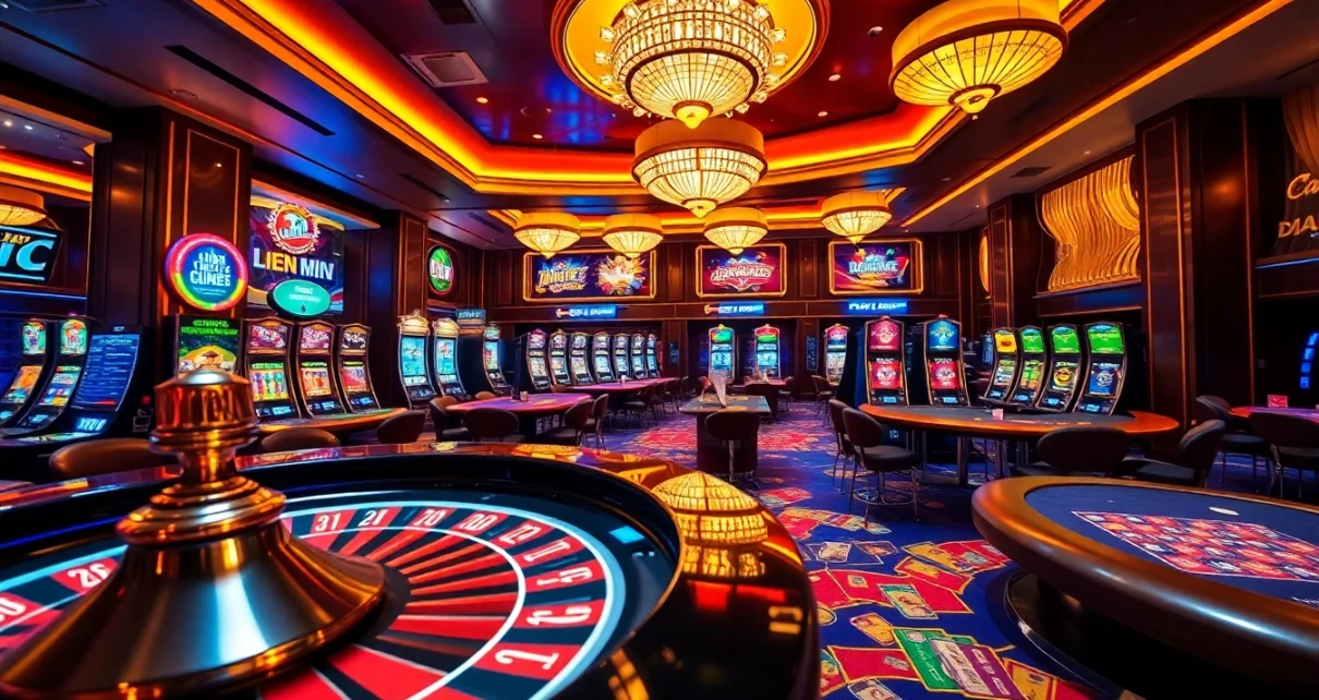 Experience the excitement of gambling with LIÊN MINH KJC at a vibrant casino.