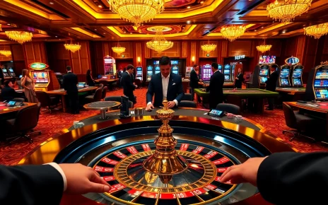 Players strategizing at a luxurious casino table, with 5Z7779 prominently displayed, reflecting excitement.