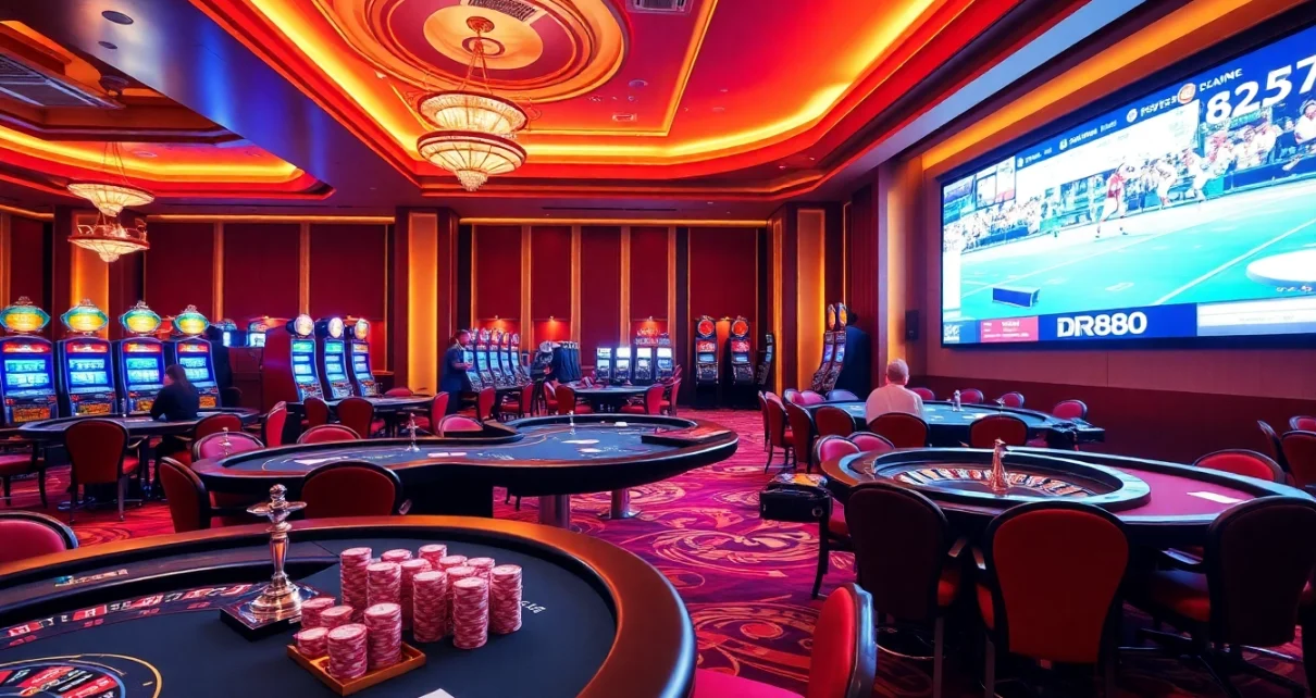 Experience the excitement at trang dr88 with vibrant gaming tables and thrilling betting action.