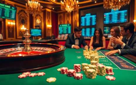 Experience the thrill of home vvjl in a luxurious casino setting featuring roulette and poker.