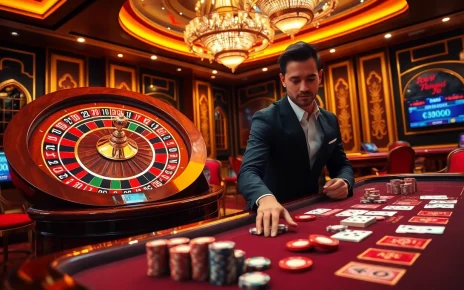 Experience MK8 gaming excitement at a lively casino table filled with chips and cards.