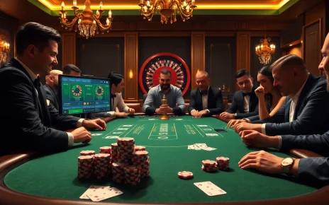 Players strategize at an upscale poker table, highlighting excitement at https://zx88.tech/ casino.