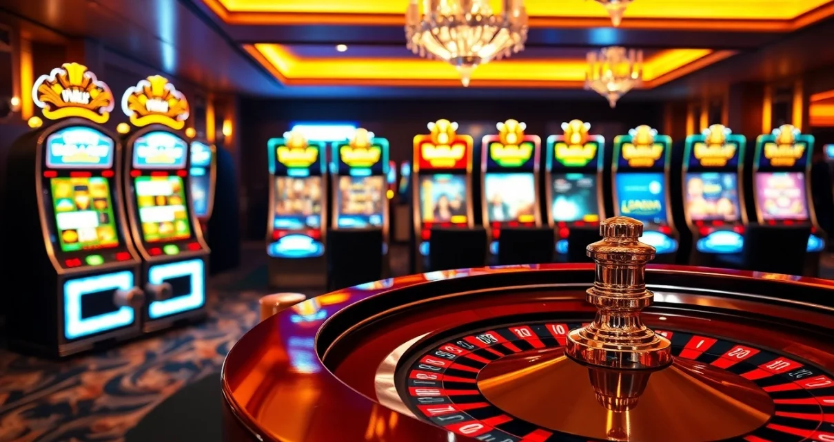 Experience the thrill of winning at the Boosterjp casino with luxurious slot machines and roulette tables.