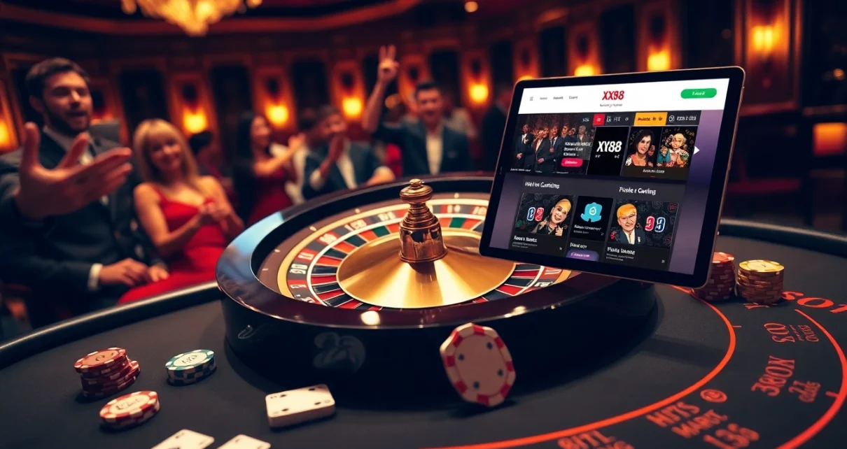 Experience the thrill of casino excitement with XX88, featuring vibrant roulette and poker action.