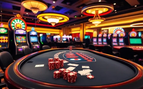Players engaging in high-stakes poker at 789 bet casino, showcasing luxury and excitement.