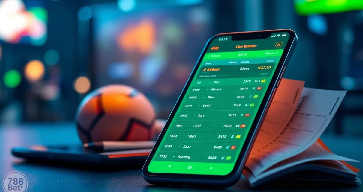 Dynamic digital betting platform interface for 789 bet showcasing vibrant sports odds.